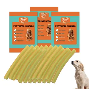 Vente chaude Chien Bully Bâtons Pour La Formation Rawhide Twist Bâtons Chien Mâche Des Friandises Pour Animaux De Compagnie