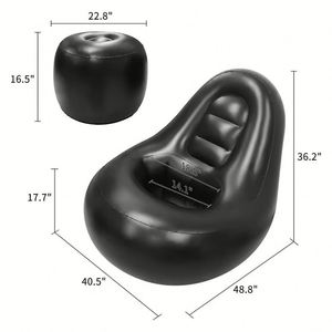 Portable Durable <b>Inflatable</b> Waterproof Eco PVC Outdoor BBL <b>Sofa</b> Set Comfortable Modern Design Post-Butt Surgery Recovery - Product Image 3