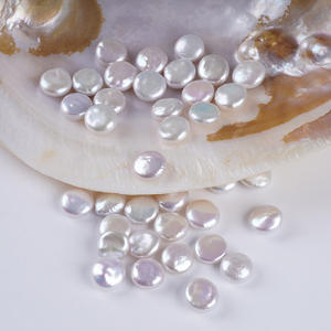 Cadena de Perlas de Agua Dulce Barrocas de Dos Caras de 10-11 mm de Zhuji, Blancas/Rosadas, con Orificio Recto, Accesorios de Joyería DIY - Product Image 2