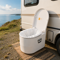 Sacs de toilette portables pour usage extérieur, doublures jetables thermoscellées, sacs à déchets résistants à la déchirure