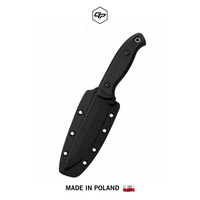 Couteau à lame fixe artisanal en acier O2 pour la chasse, le combat et le camping, avec fourreau Kydex, fabrication DIY OEM