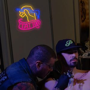 Tattoo neon LED indoor hanging ambient light shop <b>sign</b> street indicator light luminous letters billboard landscape light 5V - Product Image 3