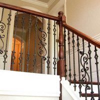 Broche de balustre d'escalier ornemental pour rampe d'escalier Main courante Balustrade Balcon Porte Pièces de clôture