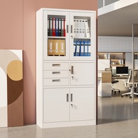 Armoire de rangement de documents ignifuge à 3 tiroirs, mécanique moderne, serrure à clé, récupération de documents efficace, acier robuste, bureau à domicile