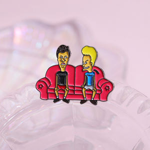 دبابيس Sming Beavis ورأس المؤخرة مضحك الكرتون الكوميديا MTV عرض الموسيقى حقيبة الظهر شارة الملابس والاكسسوارات هدية - Product Image 1