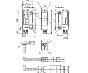 PRK3C.A3เซ็นเซอร์แสงแบบสลับ MS-LEUZE/4T 50129404โพลาไรซ์ย้อนยุคสะท้อนแสง - Product Image 3