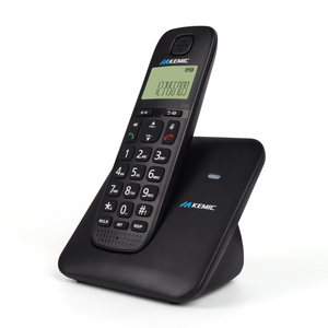 Telefono <span class=keywords><strong>Cordless</strong></span> <span class=keywords><strong>DECT</strong></span> Espandibile con Display LCD a 3 Righe, Identificazione del Chiamante, Interfono, Chiamata in Conferenza e Supporto Multi-Postazione - Product Image 1