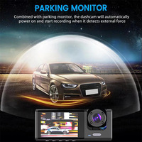 Caméra de tableau de bord de voiture 2 pouces HD 1080P Détection de mouvement Vision nocturne avec G-Sensor Auto Electronics Garantie 1 an