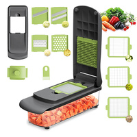 Multifunctionele milieuvriendelijke plastic mandoline keuken gadget groentesnijder handmatige snijder fruit aardappel snijder rasp 20