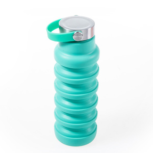 Botella de Agua Plegable Reutilizable de Silicona Portátil para Deportes y Viajes, Venta al Por Mayor - Product Image 4