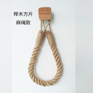 Gancho de Cuerda de Cáñamo para <span class=keywords><strong>Papel</strong></span> Higiénico, Hilo de Algodón Tejido, Regalo de Vacaciones, Madera Maciza Tejida a Mano, Artesanía de Haya - Product Image 6