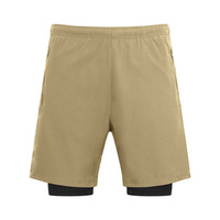 Short de sport 2-en-1 pour homme avec short intégré – Idéal pour la course, l'entraînement et le jogging – Boxer de sport pour hommes