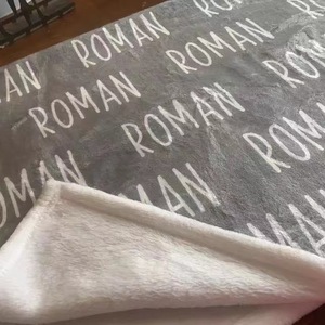 Chăn Flannel Tên Cá Nhân Có Kích Cỡ Tùy Chỉnh Moq Thấp Chăn Ném Cũi Cho Xe Đẩy Em Bé - Product Image 2