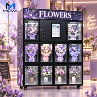 Distributeur automatique de fleurs en libre-service, casier réfrigéré pour bouquets, fonctionnement 24h/24 et 7j/7