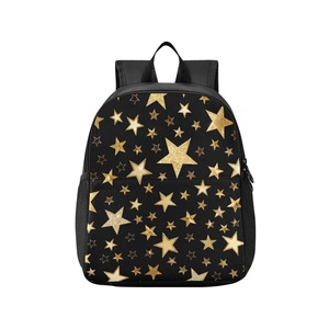 <b>Black</b> Star Design Custom Quality Simple Business Style Travel Bag <b>Waterproof</b> Zipper Leisure Computer Fashion <b>Backpack</b> - Product Image 1