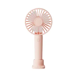 2023 new product ideas unique small cute portable USB rechargeable handheld mini fans with phone holder for summer holiday gifts