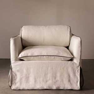 Poltrona Moderna Morbida a Una Piazza con Rivestimento in Tessuto e Imbottitura in Spugna, Divano Letto per <span class=keywords><strong>Soggiorno</strong></span>, Hotel, Camera <span class=keywords><strong>da</strong></span> Letto e Appartamento - Product Image 1