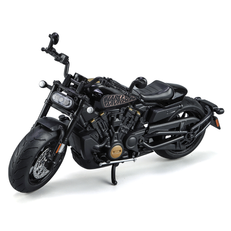 1/12 масштаб, Harley, литые под давлением, легкосплавный кузов, мотоцикл, переднее колесо, рулевое управление, литые под давлением, мотоциклы, металлические