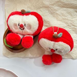 Porte-clés en peluche <span class=keywords><strong>pomme</strong></span> à nez <span class=keywords><strong>rouge</strong></span> mignon et coquin, style Ins, haute valeur chromatique - Product Image 1
