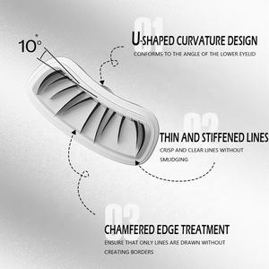 Yeni 3-in-1 alt kirpik damga sıvı Eyeliner kalem kahverengi su geçirmez uzun ömürlü uygun alt kirpik Eyeliner - Product Image 4