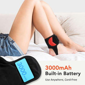 Schnur loses 660nm 850nm Rotlicht heizung Vibration Fuß wickel massage gürtel Heißes Kompressions-Knöchel massage gerät zur Schmerz linderung - Product Image 6