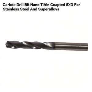 Ttake Carbide Drill <b>Bit</b> Nano TiAlN Coated 5xD For Stainless Steel And Superalloys - Product Image 2