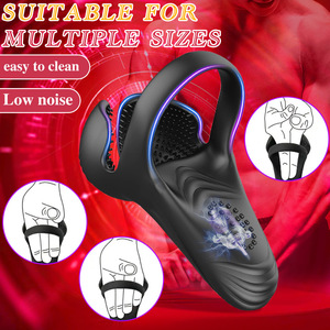 Anillo Vibrador para Pene a Prueba de Agua para Hombre, Estimulador de Testículos, Juguete Sexual para la <span class=keywords><strong>Erección</strong></span>, Marca OEM, Hecho en China - Product Image 4