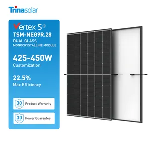 30 anni di garanzia Trina vertex s + TSM neg9r. 28 pannelli solari 430w 435w 440w 445w 450w tipo doppio vetro pv moduli