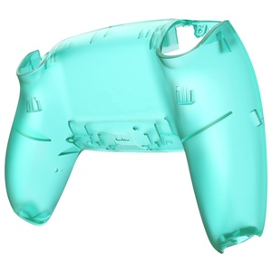 EXtremeRate Clear Emerald Green for <b>PS5</b> <b>Controller</b> Rear Shell Replacement Backplate Bottom <b>Case</b> Cover Back Housing - Product Image 4