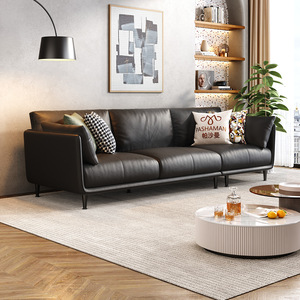 Vente en gros de canapés en cuir véritable, canapé italien <span class=keywords><strong>blanc</strong></span>, ensemble de canapés en cuir véritable, canapé de salon - Product Image 3