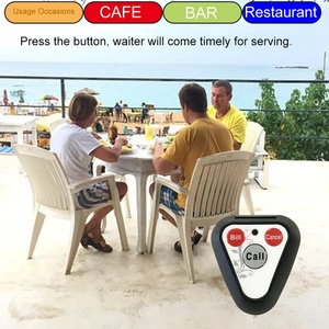 Không dây gọi điện thoại hệ thống 10pcs máy phát cho nhà hàng quán cà phê thanh phòng khám bệnh viện văn phòng gọi nút hệ thống máy nhắn tin - Product Image 2