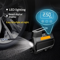 Car Inflatable Pump High Power Small Single Cylinder High Pressure Digital Display 12V Tire Inflator Lighting Tire Pressure