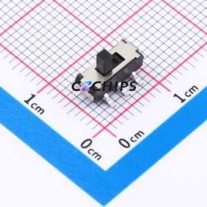 MST-22D18G3-BD Slide Switch SMD Switch Double Pole Double Throw Rectangle Pin Header SMD Tab Vertical Mount - Product Image 1