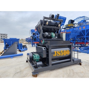 New CE Trung Quốc nhà máy Nhà cung cấp 30m3/h di động JS loạt buộc bê tông <span class=keywords><strong>Mixer</strong></span> trộn máy chủ xách tay <span class=keywords><strong>js500</strong></span> Twin trục trộn bê tông - Product Image 4