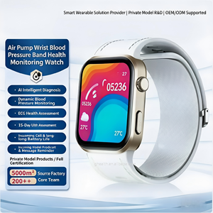 Montre connectée de santé 2026 Pro Pump avec détection de chute, surveillance en temps réel 24h/24, AMOLED, étanche 5ATM, pour surveiller la pression artérielle chez les seniors, OEM - Product Image 1