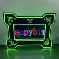Panneau d'affichage numérique LED pour application mobile, Présentoir lumineux en acrylique pour bouteilles, Idéal pour les événements