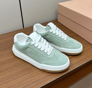 <b>Soft</b> color suede platform <b>shoes</b> for women retro rubber soled white <b>shoes</b> casual and versatile matte leather low-top sports <b>shoes</b> - Product Image 6