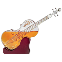 Bouteille en verre de 500ml pour Bourbon Vodka Spirits Design Transparent Creative Home Whisky Guitar Decanter Rack