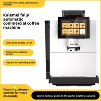 Machine à café expresso et à lait entièrement automatique intelligente en acier inoxydable KalermE30 E60 avec broyeur intégré pour grains de café