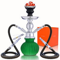 Petit Kit Chicha Givrée avec Double Tuyau et Accessoires Complets, Chicha en Forme de Gourde, Approvisionnement Transfrontalier