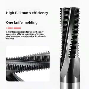 Fraise à fileter en carbure monobloc à 4 cannelures en spirale, revêtement nano, haute vitesse, OEM/ODM - Product Image 4