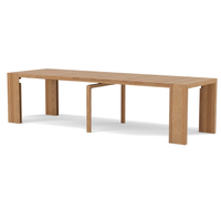 Table à manger rectangulaire extensible et transformable de style moderne, couleur personnalisable, pour salle à manger