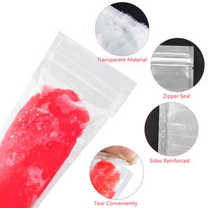 ถุงไอติมทำน้ำแข็งใส,ถุงใส่ลูกกวาดแบบใช้แล้วทิ้งถุงซิปล็อกถุงไอศกรีมโยเกิร์ตแช่แข็งถุงไอศกรีมแท่งพร้อมกรวย - Product Image 4