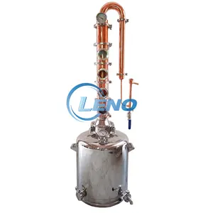 LENO 가격 주류 증류 열 Alembic 구리 냄비 여전히 50L 100L 200L 가정용 Moonshine 알코올 증류 장비