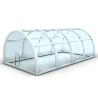 Nouvelle conception 2026 : Grand dôme de piscine gonflable transparent avec structure, couverture de piscine étanche, tente de piscine extérieure à vendre