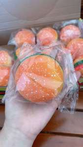 GL Hamburger Squishy Food, Juguetes Blandos Antiestrés, Juguetes <span class=keywords><strong>para</strong></span> Apretar, Simulación de Alimentos, Juguetes Sensoriales Novedosos, Juguetes Fidget de Mantequilla y <span class=keywords><strong>Queso</strong></span> - Product Image 5