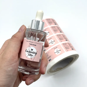 ป้ายสติกเกอร์เครื่องสำอางสำหรับน้ำหอมขวดสเปรย์ไวนิลกันน้ำสีขาวแบบม้วนติดโลโก้ได้ตามต้องการ - Product Image 5