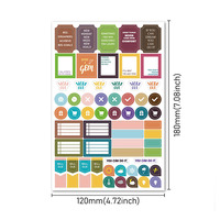 Autocollants personnalisés pour planificateur familial, autocollants pour budget familial, vente en gros OEM ODM pour planificateur, journal, scrapbooking, classeur