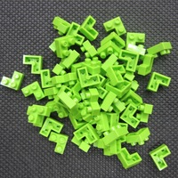WZ10008 Briques de construction micro-diamantées nano à angle droit, 3 trous, 8*8*5mm, 50g/445 pièces, 500G/Sac, Petites particules, Jouets pour enfants