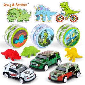 OEM Artículos para Fiestas de Dinosaurios, Rellenos para Bolsas de Regalo de Cumpleaños de Dinosaurios, Yo-yo de Dinosaurio, Borrador, Pegatina, Coches de Juguete Metálicos con Retrofricción para Niños - Product Image 3